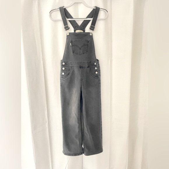 Gray Denim Levi’s silvertab overalls Kids size 10 - Picture 1 of 16